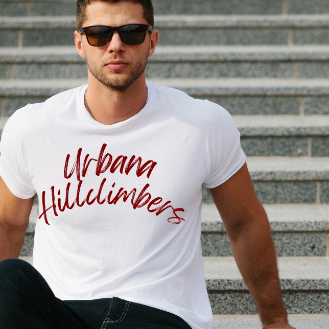Urbana Hillclimbers Kurved Handgeschriebenes Hemd T-Shirt (Von Creator hochgeladen)