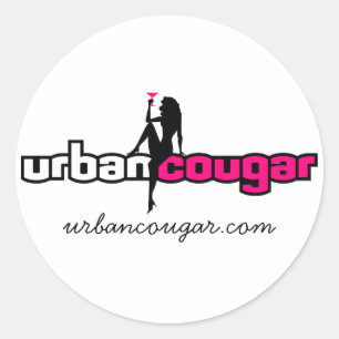 Urbancougar.com Weiße Aufkleber - Groß