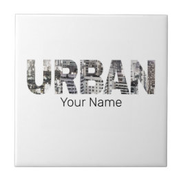 Urbane Hauptstadt Briefe Urbaner Vintages Design Fliese