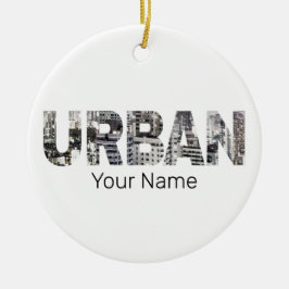 Urbane Hauptstadt Briefe Urbaner Vintages Design Keramik Ornament