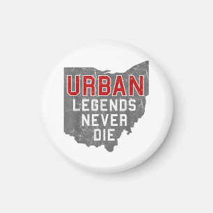 Urbane Legenden Die nie Staat von Ohio Not leidend Magnet