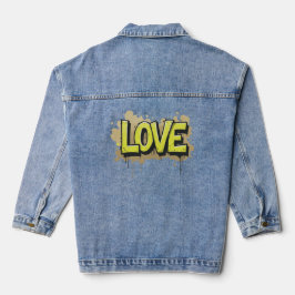 Urbane Liebe blühen Jeansjacke
