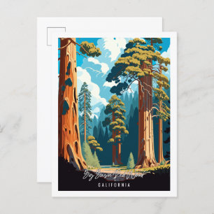 Urbane Reisemodelle aus Red Wood Big Basin Postkarte