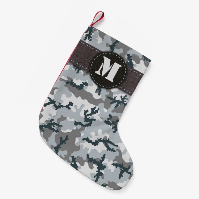 Urbane Tarnung Kleiner Weihnachtsstrumpf (Vorderansicht (hängend))