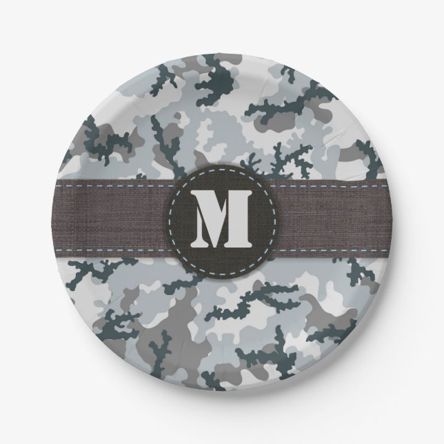 Urbane Tarnung Pappteller (Vorderseite)