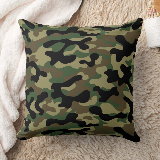 Urbane Waldcamouflage  Kissen (Decke)