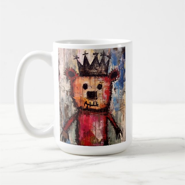 Urbaner Bärenkönig GRAFFITI Kaffeetasse (Links)