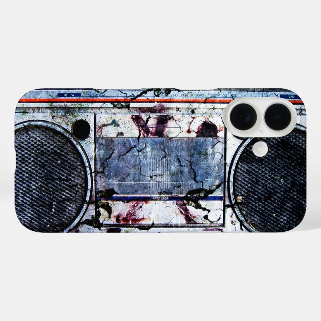 Urbaner Boombox Case-Mate iPhone Hülle (Rückseite (Horizontal))