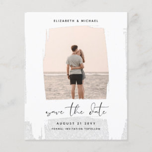 Urbaner Chic Minimalistischer PHOTO Save The Dates Flyer