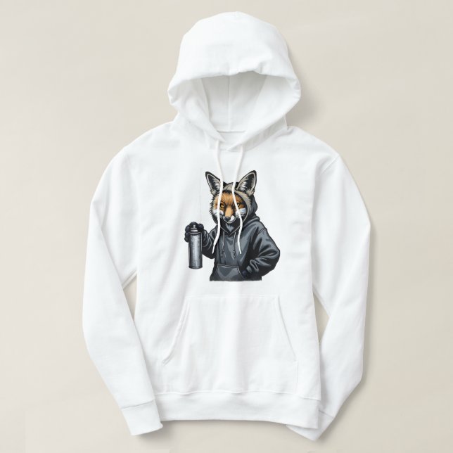 Urbaner Fuchs-Tagger Hoodie (Design vorne)