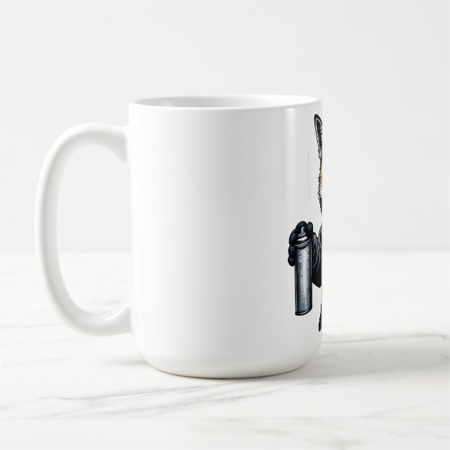 Urbaner Fuchs-Tagger Kaffeetasse (Links)