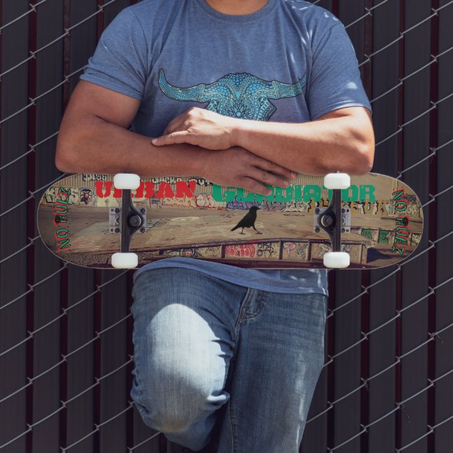 Urbaner Gladiator Keine Regeln Crow Skateboard (Außenbereich 3)