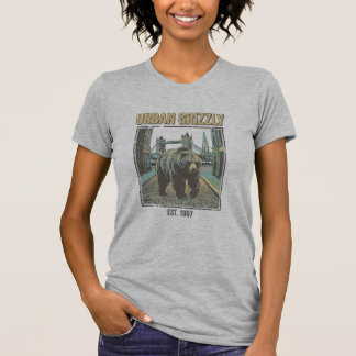 Urbaner Grizzly Vintage Streetcore Wildlife T-Shirt