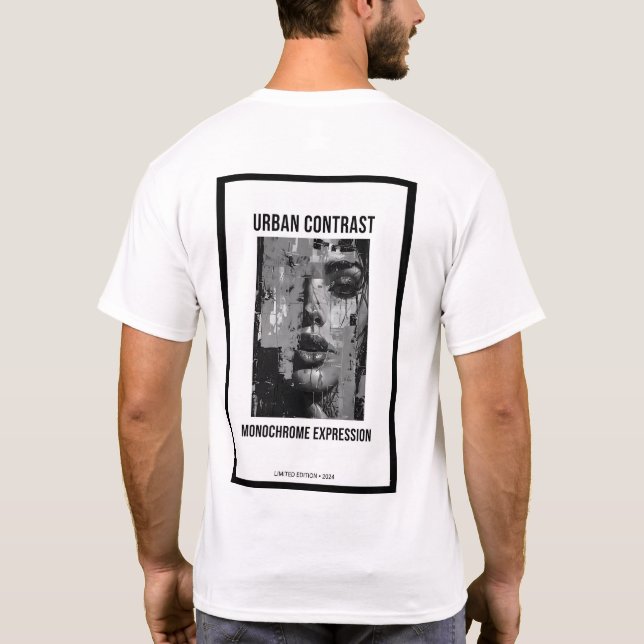 Urbaner Kontrast Noir T-Shirt (Rückseite)