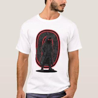Urbaner Phantom Dark Techwear Kapuzenfigur Streetw T-Shirt