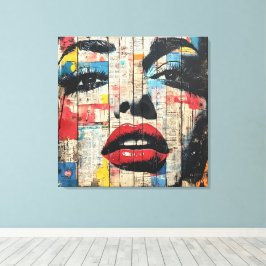 Urbaner Pop Art Canvas Leinwanddruck