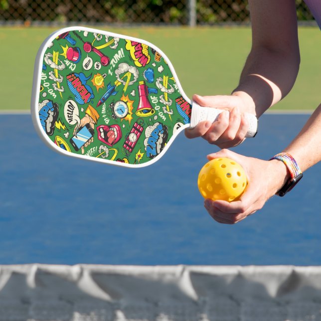 Urbaner Pop Kunstexplosion Pickleball Schläger (InSitu)