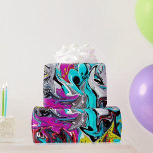 Urbaner Streetstyle-Graffiti-Party Geschenkpapier