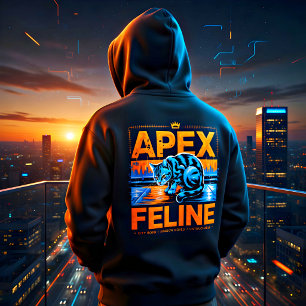 Urbaner Streetwear-Katzenliebhaber-Alpha-Stil Hoodie