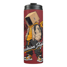 Urbaner Streetwear-Mode-Charakter – Coole Graffiti