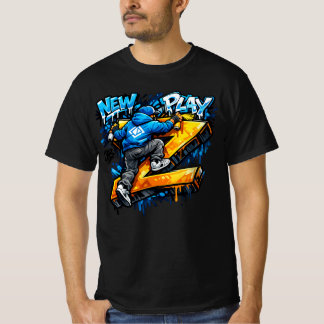 Urbaner Z-Graffiti-Kletterer-Straße T-Shirt