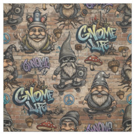 Urbanes Gnom-Tattoo-Muster-Stoff Stoff