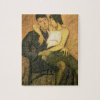 Urbanite Couple, 1920 (Öl auf Leinwand)