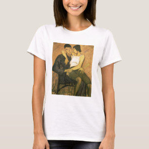 Urbanite Couple, 1920 (Öl auf Leinwand) T-Shirt