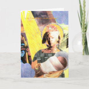 UrbanMadonna, In der Stadt Davids ist ein Heiland. Feiertagskarte