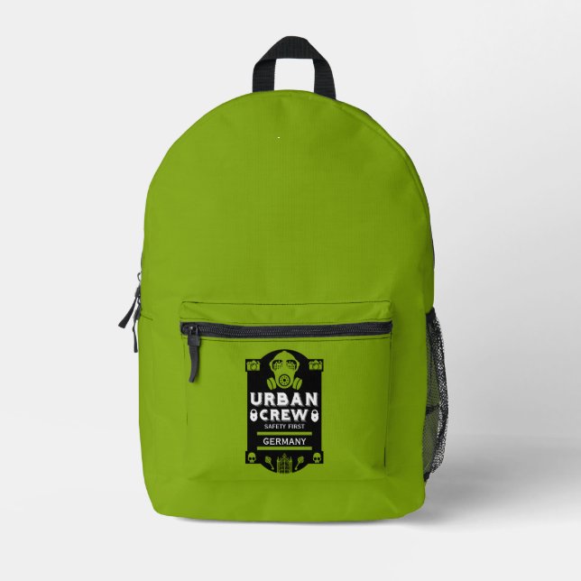 Urbex Bedruckter Rucksack (Vorderseite)