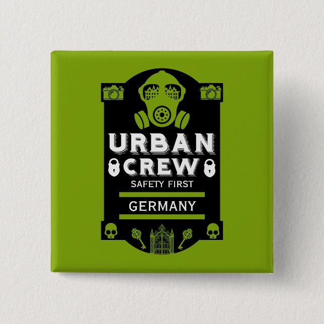 Urbex Button (Vorderseite)
