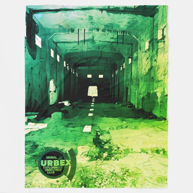 Urbex Fleecedecke (Vorderseite)