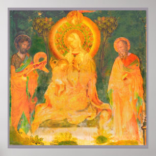 Urbino-Leben von Johannes der Täufer durch Poster