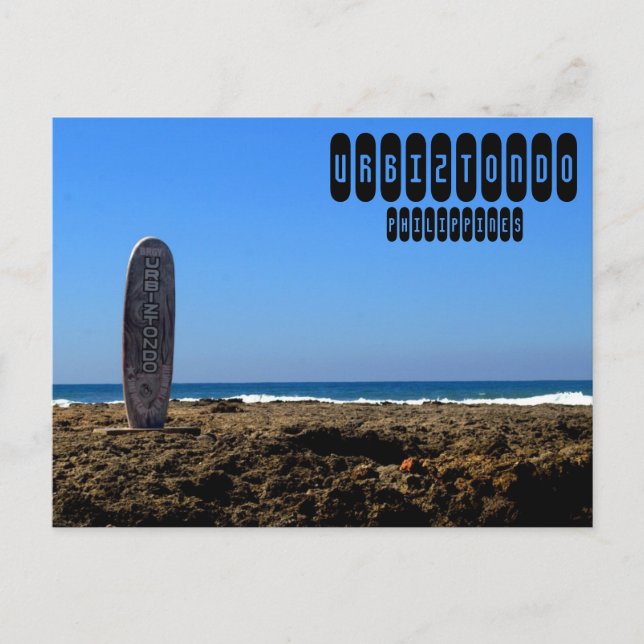 Urbiztondo Beach in La Gewerkschaft Philippinen Postkarte (Vorderseite)