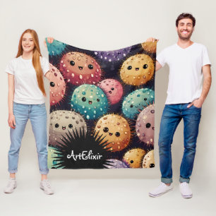 Urchin Unique Print Fleecedecke