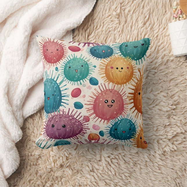 Urchin Watercolor Print Kissen (Decke)