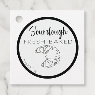 URDOUGH CROISSANT TAGS, Bäckerei Tags, Backwaren Geschenkanhänger