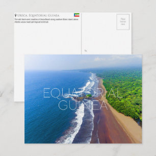 Ureca Beach, Äquatorialguinea Reise-Postkarte Postkarte