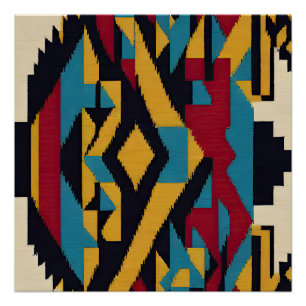 Ureinwohner Abstrakt Tribut 01 Poster