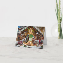 Ureinwohner-Amerikanische Weihnachtskarte zur Gebu