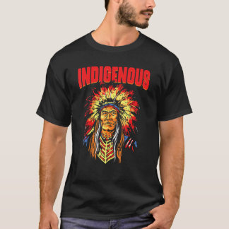 Ureinwohner Amerikanischer Indigener Roter Hand In T-Shirt
