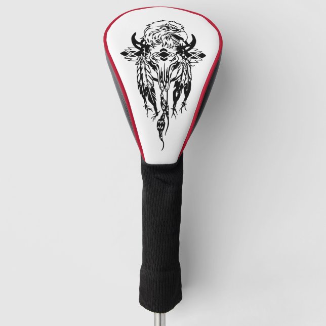 Ureinwohner Amerikas, Adler, Dreamcatcher, Kuhschä Golf Headcover (Vorderseite)