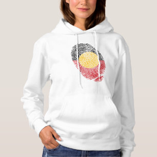 Ureinwohner Australiens Fingerabdrücke Hoodie
