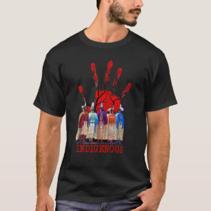 Ureinwohner der amerikanischen indigenen Roten-Han T-Shirt