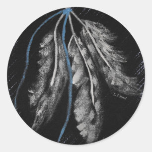 Ureinwohner-Entwürfe Runder Aufkleber