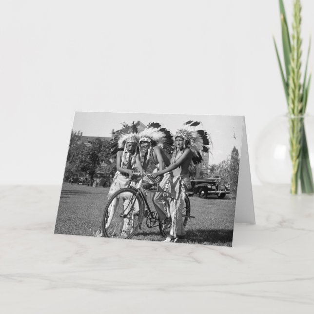 Ureinwohner-Jungen, Dreißigerjahre Karte (Vorderseite)