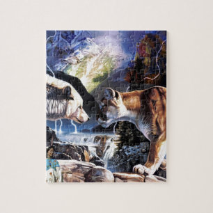 UREINWOHNER-KUNST PUZZLE