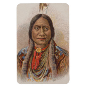 Ureinwohner: Lakota Sitting Bull, Werbeplakat für  Magnet