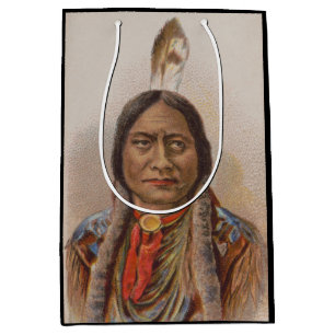 Ureinwohner: Lakota Sitting Bull, Werbeplakat für Mittlere Geschenktüte
