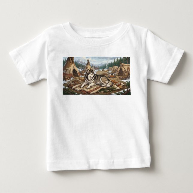 Ureinwohner Malamute   Baby T-shirt (Vorderseite)